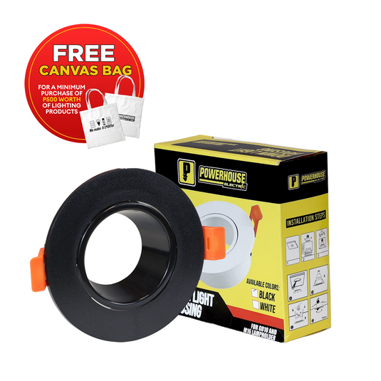 Powerhouse Electric Downlight Housing Black (PHE-DLH-BLK)