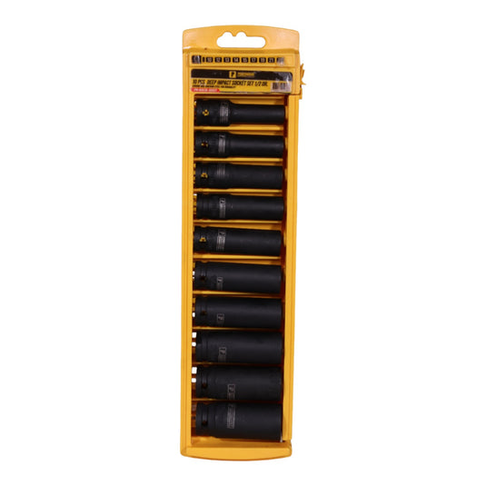 10 PCS 1/2 Drive Deep Impact Socket Set