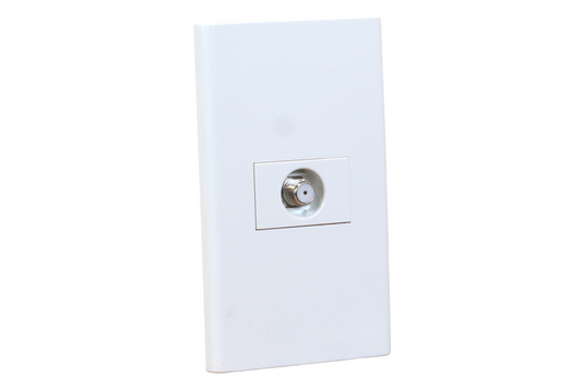 1 Gang Plate w/ TV Cable Outlet
