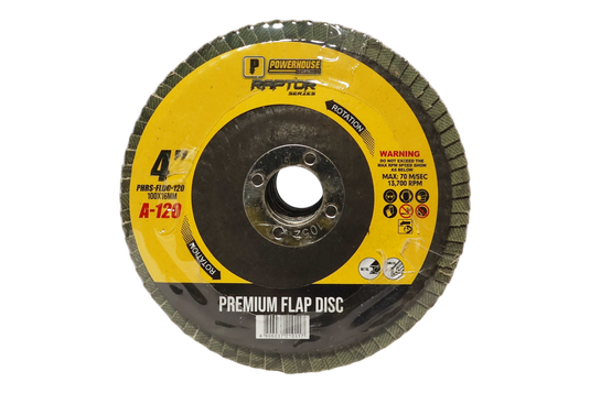 Raptor Series Abrasive Premium Flap Disc (PHRS-FLDC-120)