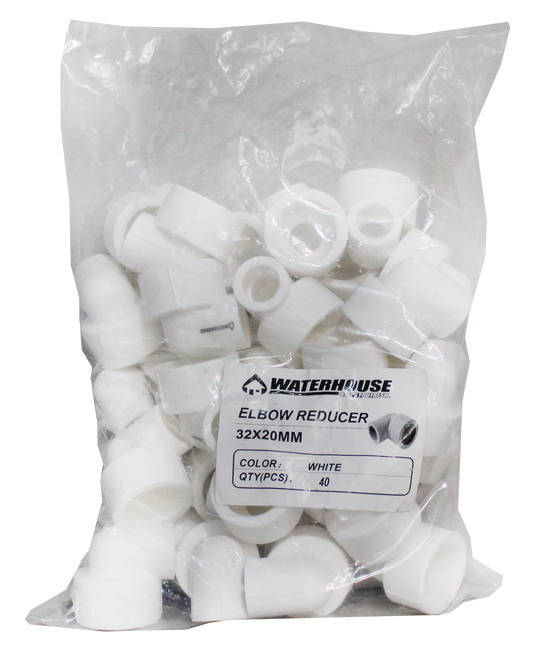 Waterhouse PPR Elbow Reducer 25mm x 20mm to 32mm x 25mm