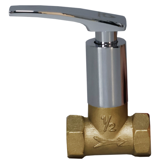 Brass Chrome Shower Valve Straight Handle