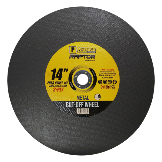 Raptor Series Abrasive Cut-off Wheel For Metal 2-Ply