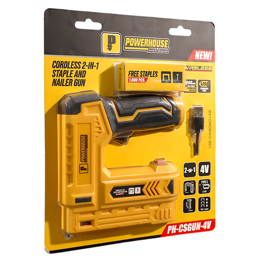 Cordless 2-in-1 Staple And Nailer Gun