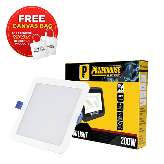 LED Recessed Downlight Square 12W Warm White
