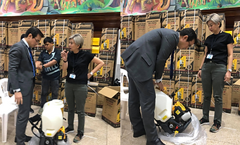 Mayor Isko Moreno immediately inspected 135 misting machines
