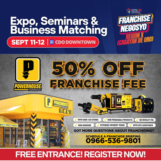 Powerhouse Tools Heads to Cagayan de Oro for Franchise Negosyo 2026