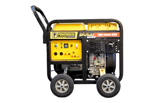 Bold Series Diesel Open Type Body Generator w/ Battery For Electric Start