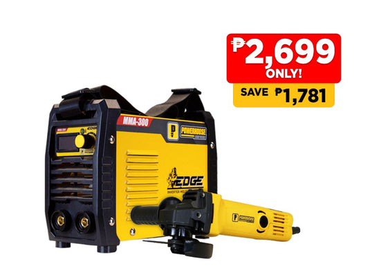 EDGE INVERTER WELDING MACHINE 300AMP AND ANGLE GRINDER 750W BUNDLE