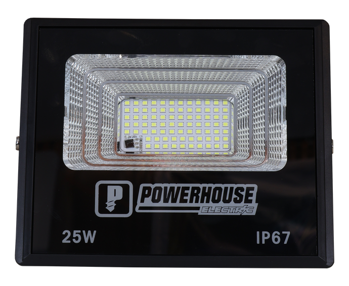 POWERHOUSE ELECTRIC SOLAR FLOOD LIGHT IP67 (SMD) PHE-SFL-SMD-IP67-25W-DL