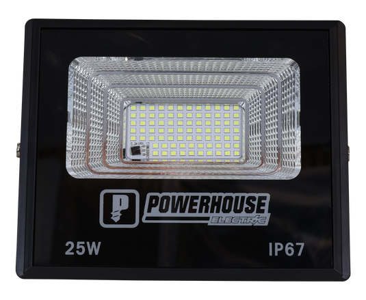 POWERHOUSE ELECTRIC SOLAR FLOOD LIGHT IP67 (SMD) PHE-SFL-SMD-IP67-25W-DL