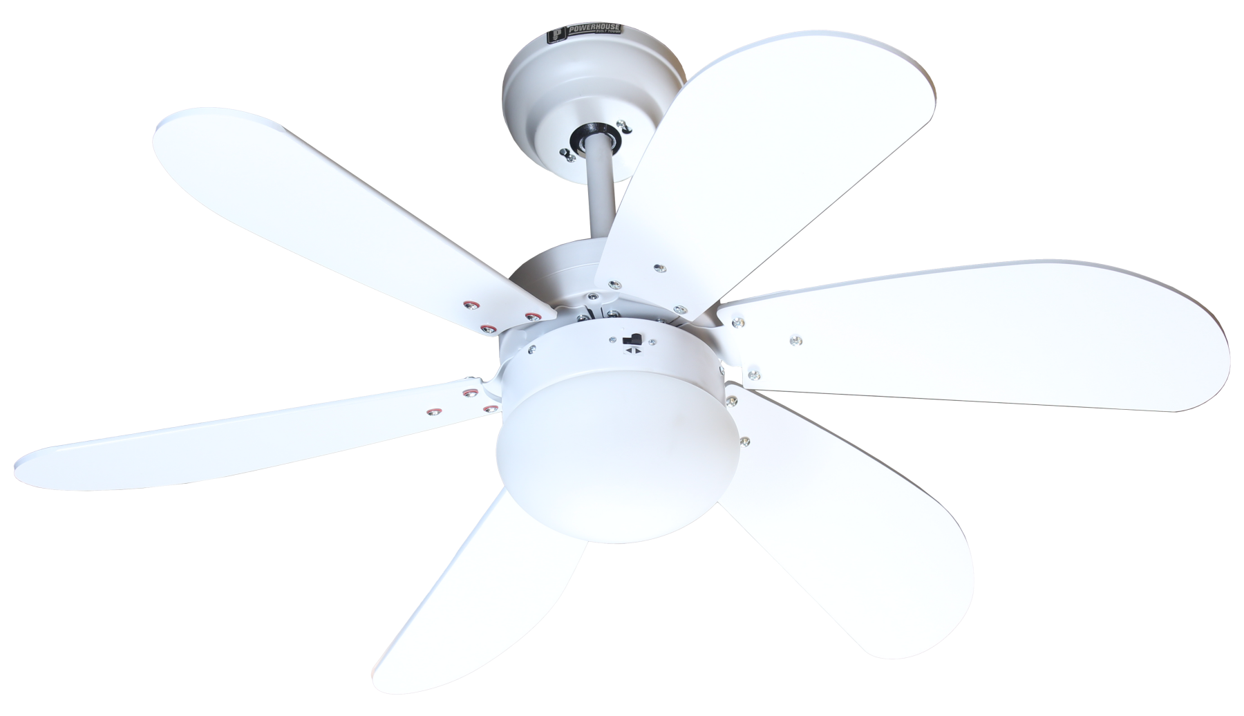 Powerhouse Fans Turbo Ceiling Fan AC Motor 36in w/LED Light And Remote Control - Matte ...