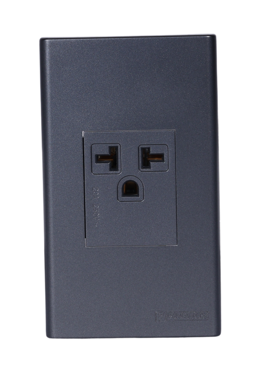 1 Gang Plate w/ Aircon Outlet - Gray