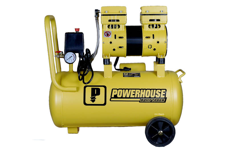 Compressor Ouse OIL AND NOISE LESS AIR COMPRESSOR - PH-OLESS-30L-1HP – Powerhouse Tools
