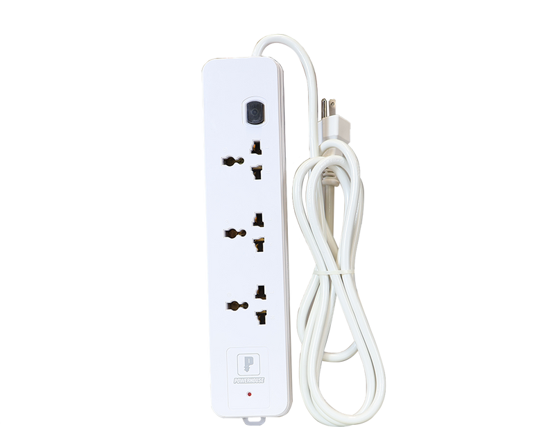 Load image into Gallery viewer, 4 GANG UNIVERSAL SOCKET EXTENSION CORD WITH SINGLE SWITCH AND OVERLOAD PROTECTION PHEC-004
