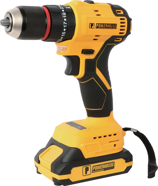 Cordless Impact Drill Brushless 13mm 45NM 20V 2.0 Ah Li-Ion