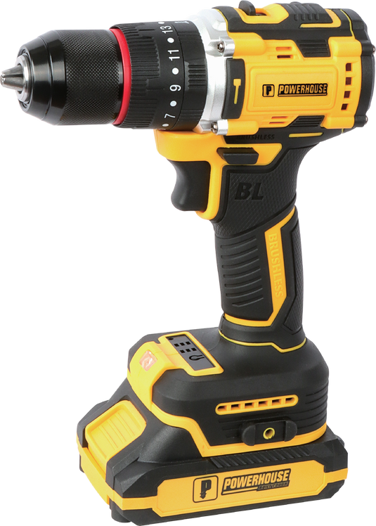 Cordless Impact Drill Brushless 13mm 65NM 20V 2.0 Ah Li-Ion