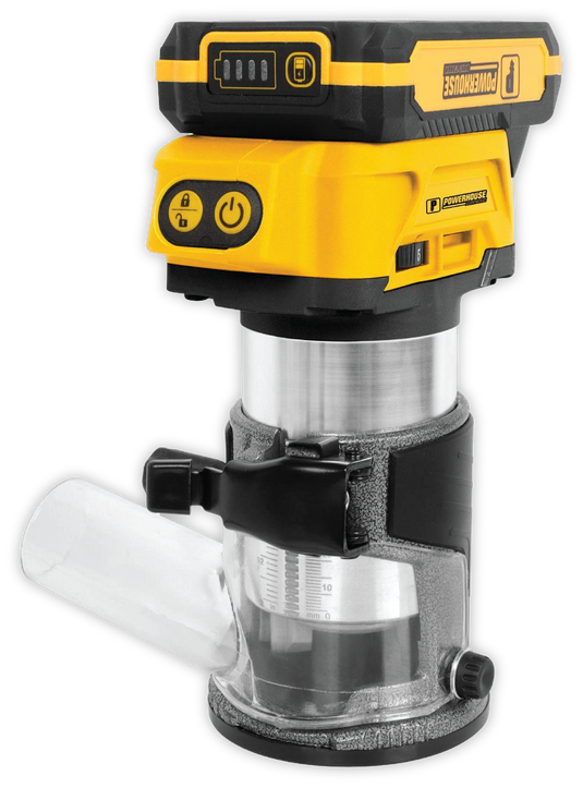 Brushless Palm Router 20V 1/4"