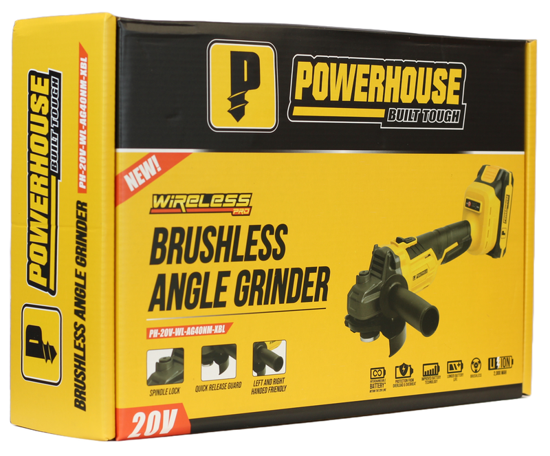 Load image into Gallery viewer, CORDLESS ANGLE GRINDER PH-20V-WL-AG40NM-XBL
