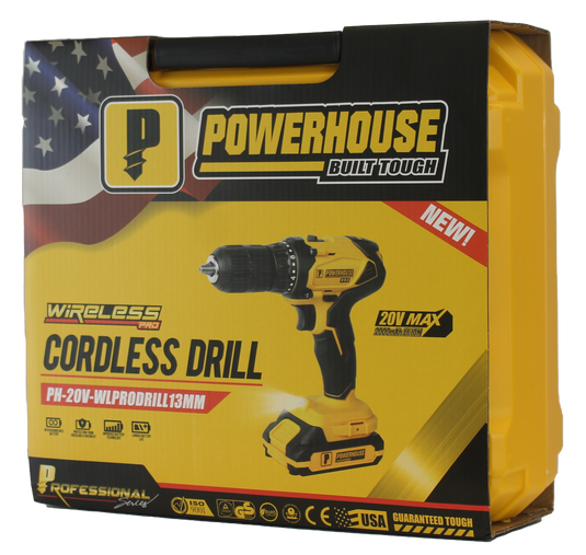 CORDLESS DRILL - PH-20V-WL PRO DRILL 13MM