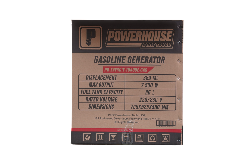 Load image into Gallery viewer, POWERHOUSE ENERGIE SERIES GASOLINE GENERATOR RECOIL START (PH-ENERGIE-10000e-GAS)
