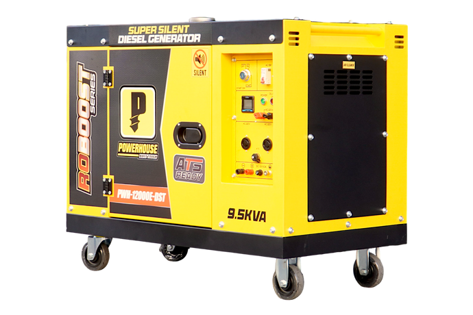 POWERHOUSE DIESEL GENERATOR W/ BATTERY FOR ELECTRIC START (PWH-12000E-DST)