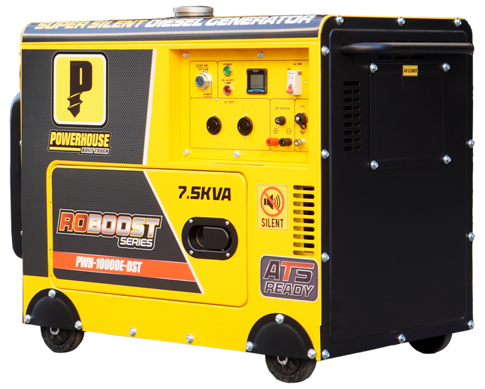 POWERHOUSE DIESEL GENERATOR W/ BATTERY FOR ELECTRIC START (PWH-10000E-DST)