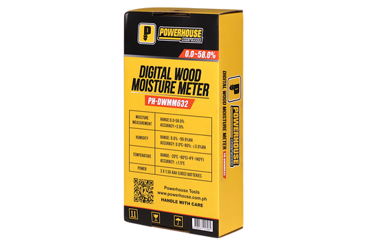 Powerhouse Digital Wood Moisture Meter Multi-Point Measurement Calculator
