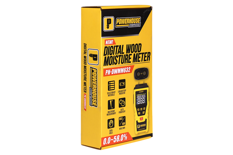 Load image into Gallery viewer, Powerhouse Digital Wood Moisture Meter Multi-Point Measurement Calculator
