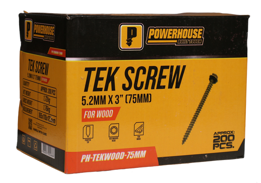 Powerhouse Tek Screw For Wood