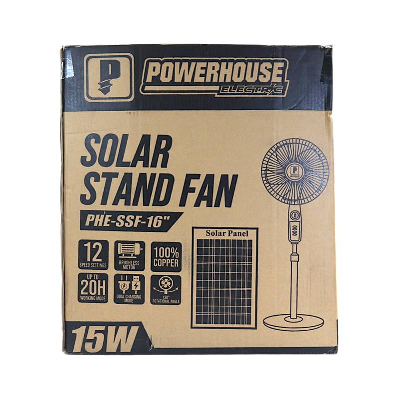 Load image into Gallery viewer, SOLAR STAND FAN PHE-SSF-16
