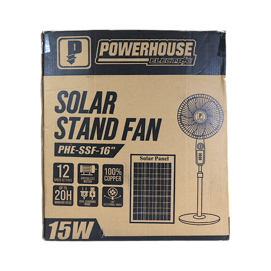 SOLAR STAND FAN PHE-SSF-16