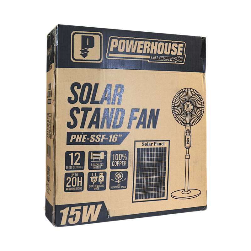 Load image into Gallery viewer, SOLAR STAND FAN PHE-SSF-16
