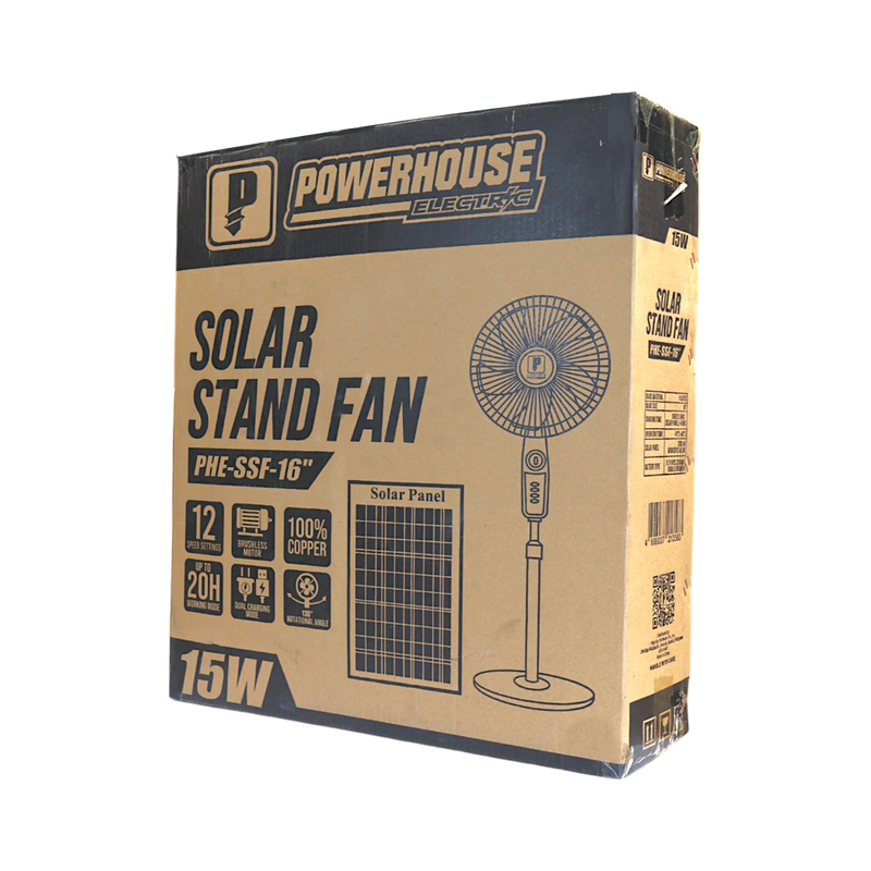 Load image into Gallery viewer, SOLAR STAND FAN PHE-SSF-16
