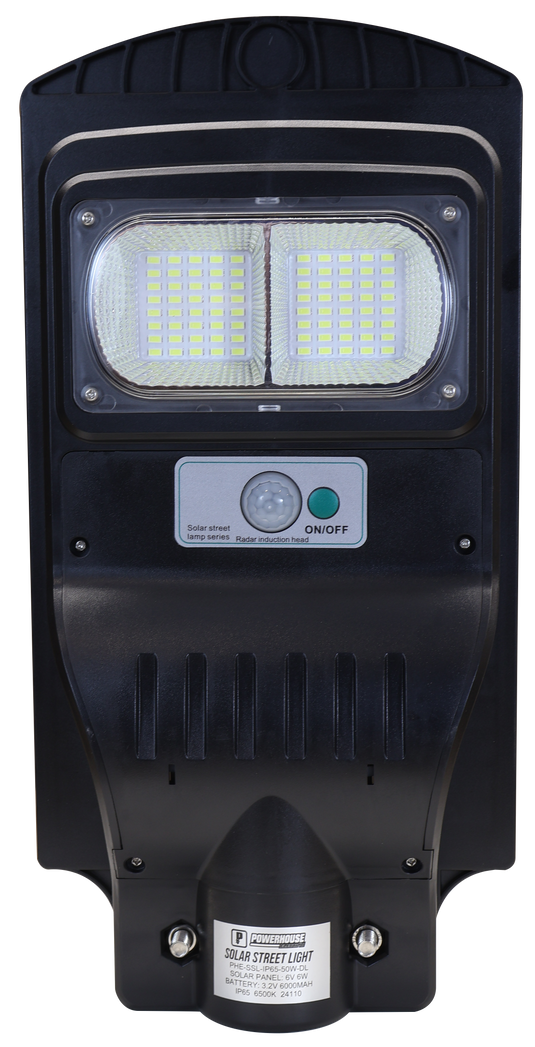 POWERHOUSE ELECTRIC SOLAR STREET LIGHT IP65 PHE-SSL-IP65-50W-DL