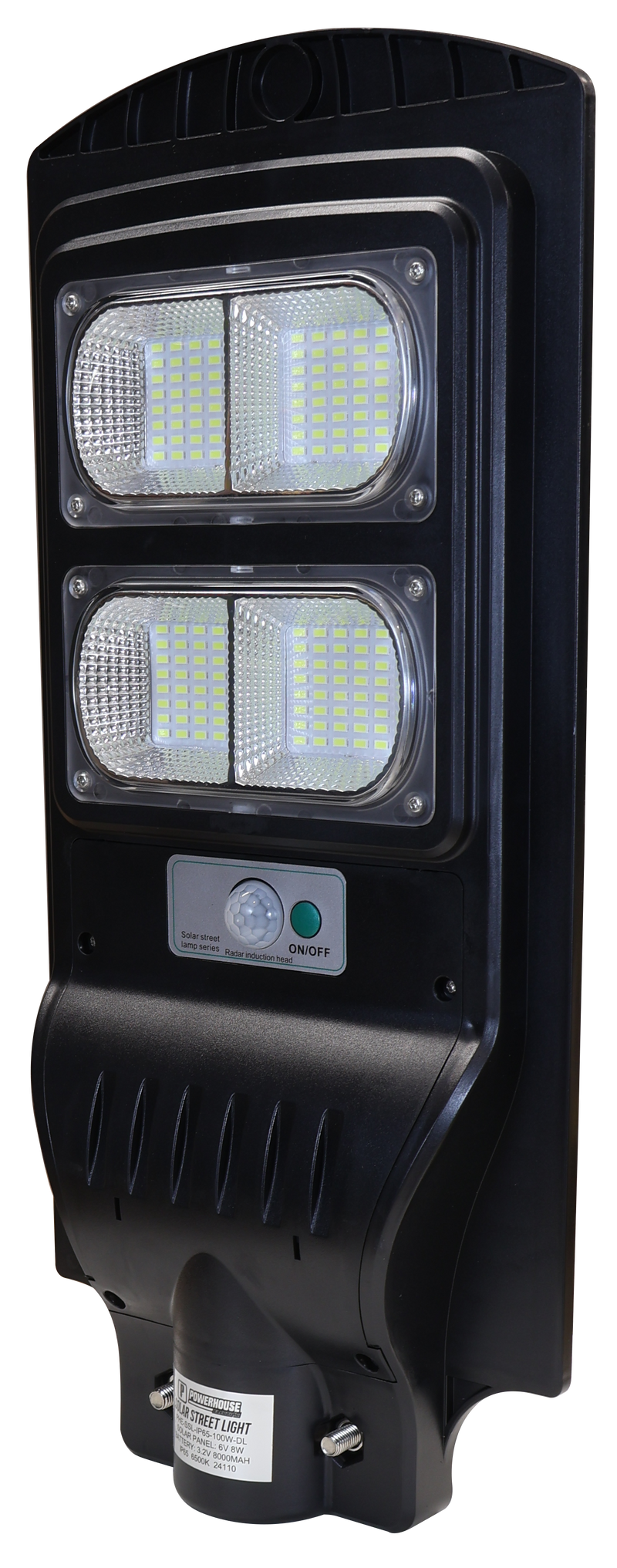 Load image into Gallery viewer, POWERHOUSE ELECTRIC SOLAR STREET LIGHT IP65 PHE-SSL-IP65-100W-DL
