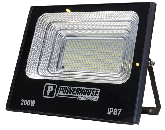 POWERHOUSE ELECTRIC SOLAR FLOOD LIGHT IP67 (SMD) PHE-SFL-SMD-IP67-300W-DL