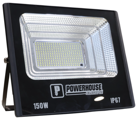 POWERHOUSE ELECTRIC SOLAR FLOOD LIGHT IP67 (SMD) PHE-SFL-SMD-IP67-150W-DL