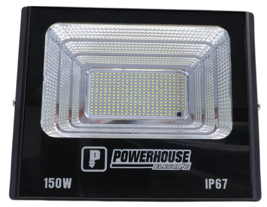 POWERHOUSE ELECTRIC SOLAR FLOOD LIGHT IP67 (SMD) PHE-SFL-SMD-IP67-150W-DL