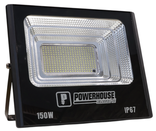 POWERHOUSE ELECTRIC SOLAR FLOOD LIGHT IP67 (SMD) PHE-SFL-SMD-IP67-150W-DL