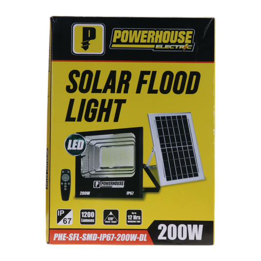 SOLAR FLOOD LIGHT IP67 SMD PHE-SFL-IP67-200W-DL