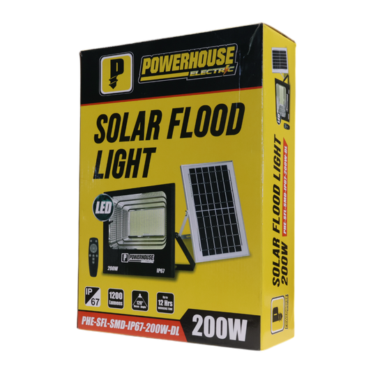 SOLAR FLOOD LIGHT IP67 SMD PHE-SFL-IP67-200W-DL