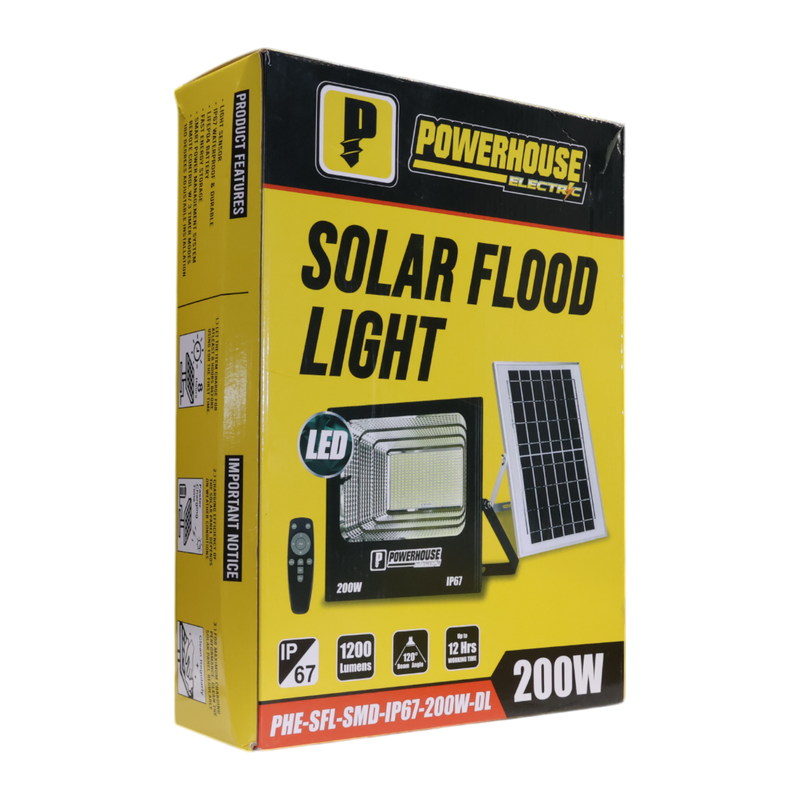 Load image into Gallery viewer, SOLAR FLOOD LIGHT IP67 SMD PHE-SFL-IP67-200W-DL
