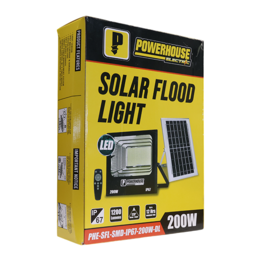 SOLAR FLOOD LIGHT IP67 SMD PHE-SFL-IP67-200W-DL