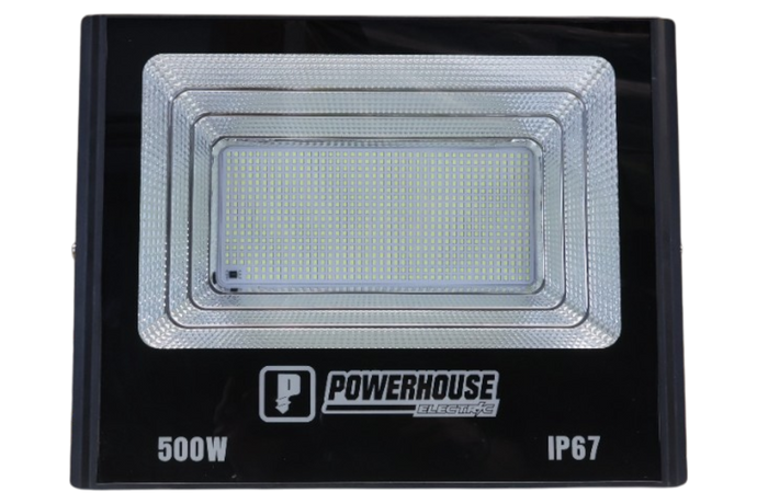 POWERHOUSE ELECTRIC SOLAR FLOOD LIGHT IP67 (SMD) PHE-SFL-SMD-IP67-500W-DL