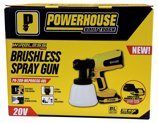 20V Brushless Spray Gun (PH-20V-WLPROCSG-XBL)