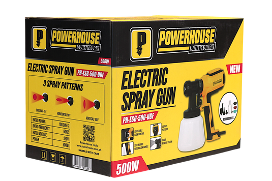 Electric Spray Gun w/ Unique Blow Function 500W w/ Complete Accessories