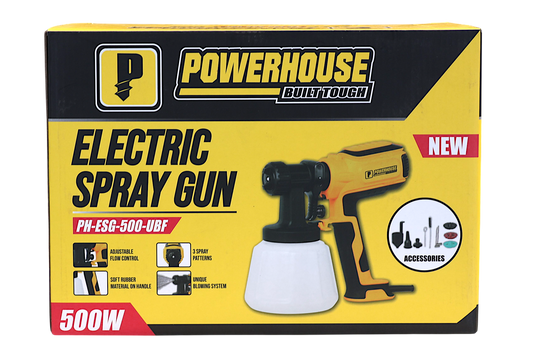 Electric Spray Gun w/ Unique Blow Function 500W w/ Complete Accessories