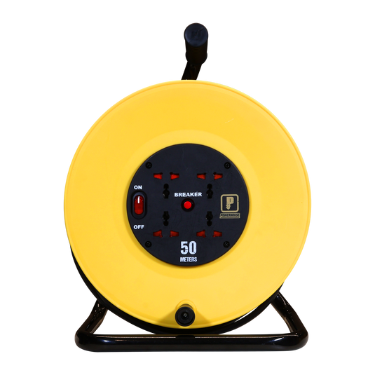 HEAVY DUTY EXTENSION WHEEL 50 METERS 4 GANG UNIVERSAL OUTLET (PHEC700U-50M)