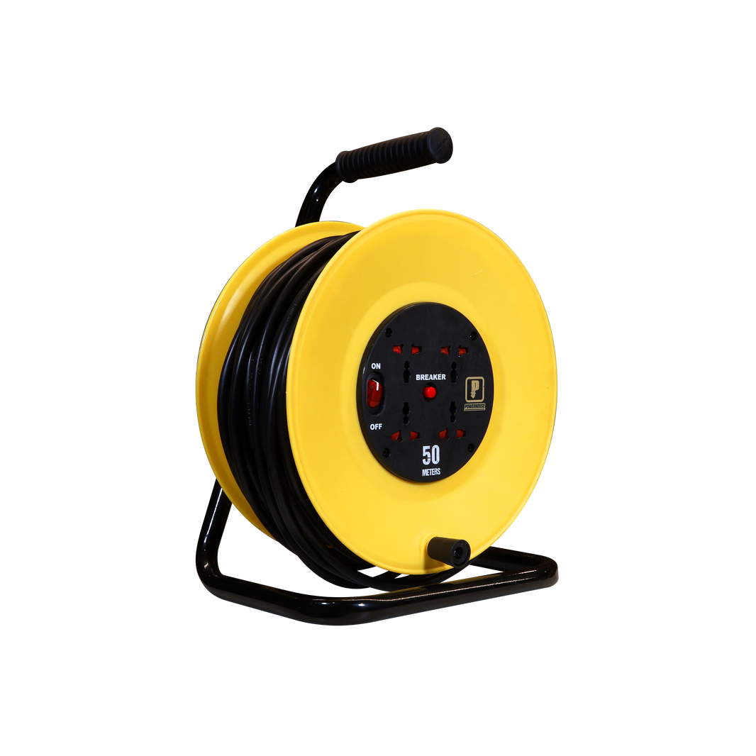 Heavy Duty Extension Wheel 50M w/ 4 Gang Universal Outlet – Powerhouse ...